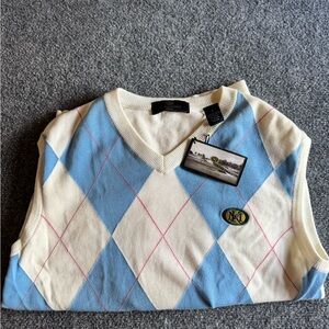 Kings Mill Resort -Aroyle Sweater - Medium - NWT - Blue, White & Pink